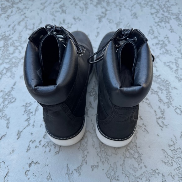 Timberland Women's Keeley Boot 8.5 Black Nubuck Leather Ankle SensorFlex Casual - Picture 3 of 10